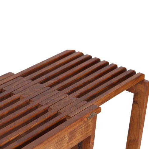 Banc extensible en acacia