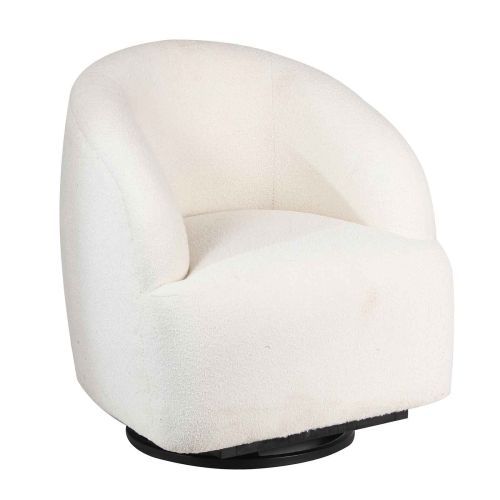 Fauteuil pivotant blanc Gubi