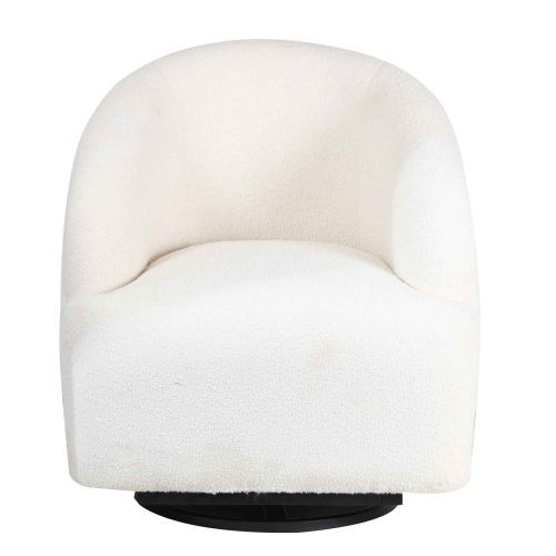 Fauteuil pivotant blanc Gubi