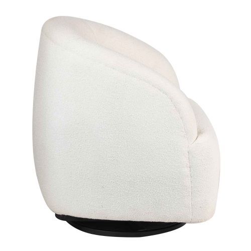 Fauteuil pivotant blanc Gubi