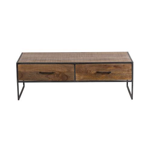 Table basse 2 tiroirs | Manguier Stockholm