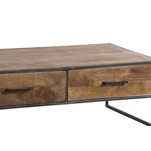 Table basse 2 tiroirs | Manguier Stockholm