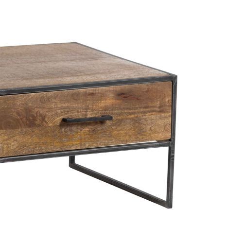 Table basse 2 tiroirs | Manguier Stockholm