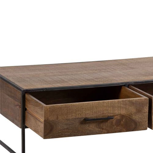 Table basse 2 tiroirs | Manguier Stockholm