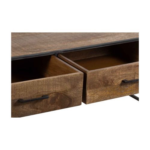 Table basse 2 tiroirs | Manguier Stockholm