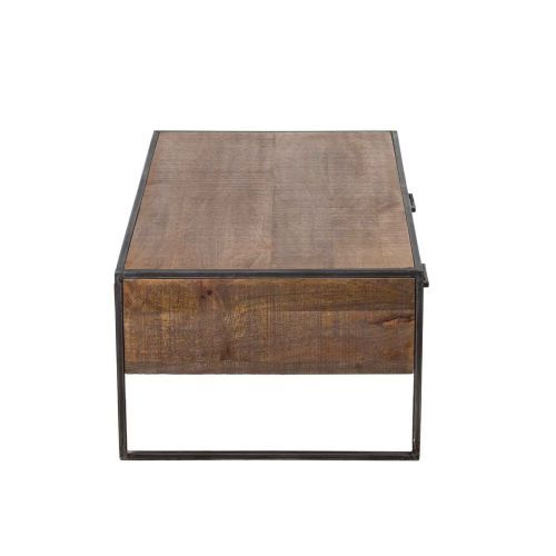 Table basse 2 tiroirs | Manguier Stockholm