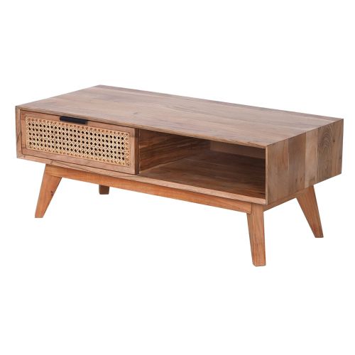 Coffee Table | Acacia wood plus Cane /Cane Natural