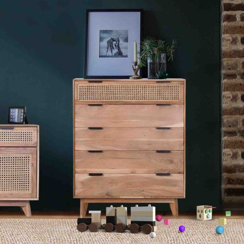 Chest of Drawer | Acacia wood plus Cane /Cane Natural