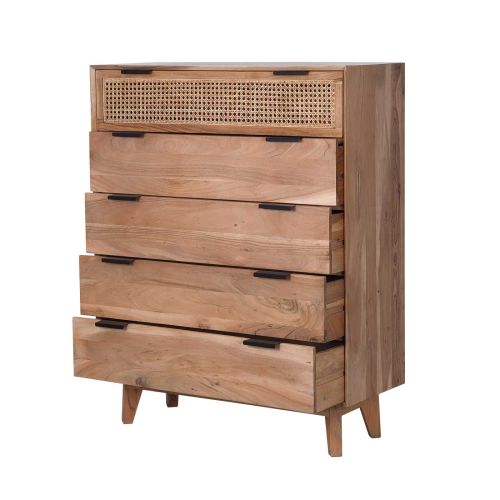 Chest of Drawer | Acacia wood plus Cane /Cane Natural