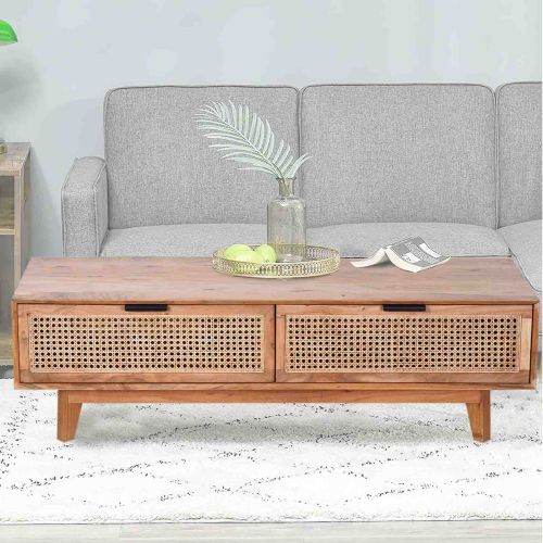 Coffee Table | Acacia wood plus Cane /Cane Natural