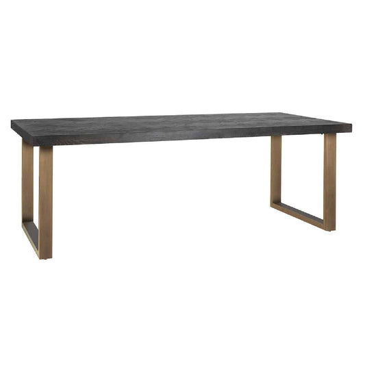 Table de repas noirbone laiton 220 (noir rustic)