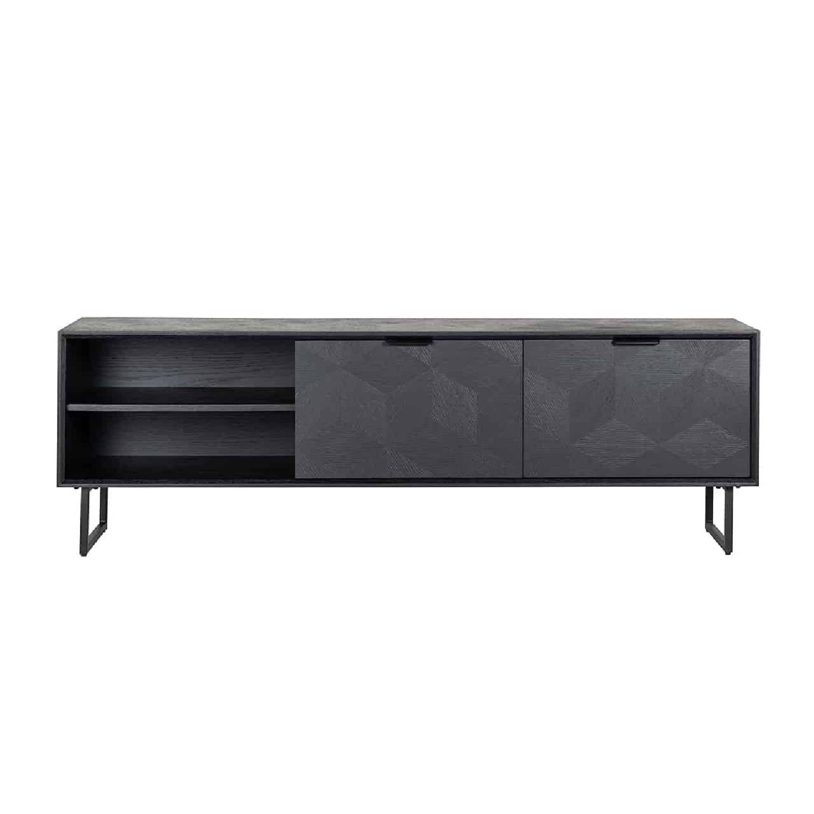 TV-dressoir Blax 2-kleppen 1-plank (noir)