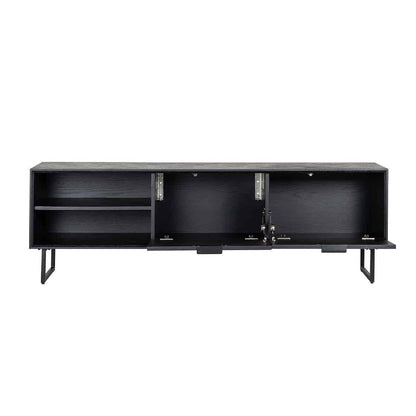 TV-dressoir Blax 2-kleppen 1-plank (noir)