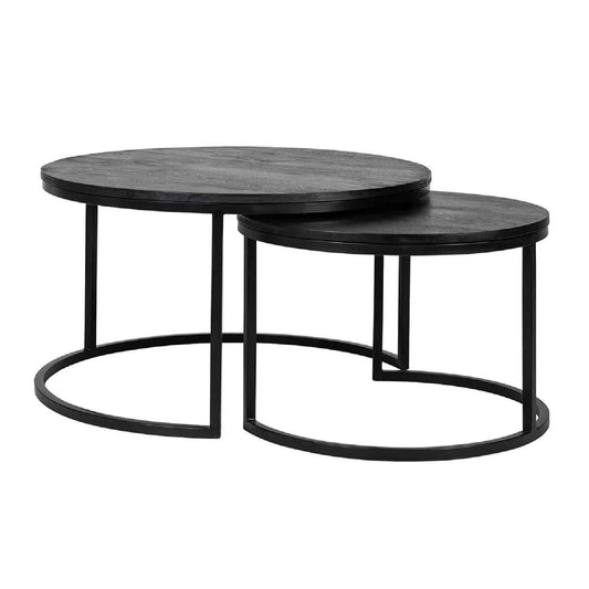 Table basse Catana set van 2  (noir)