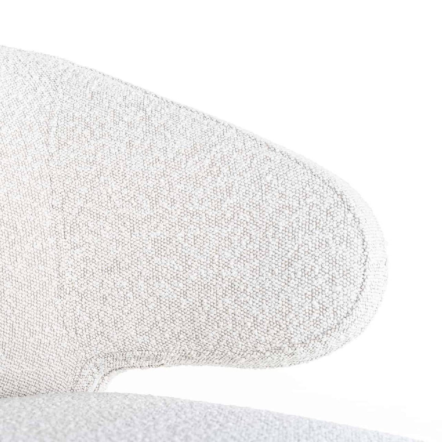 BarChaise Indigo blanc Bouclé (Copenhagen 900 Bouclé blanc)