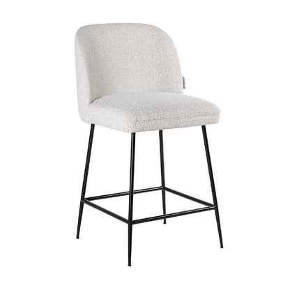 CounterChaise Pullitzer blanc Bouclé / noir (Copenhagen 900 Bouclé blanc)