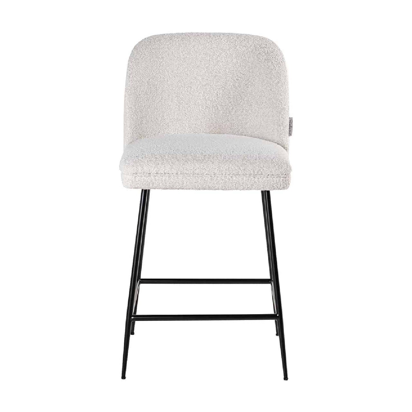 CounterChaise Pullitzer blanc Bouclé / noir (Copenhagen 900 Bouclé blanc)