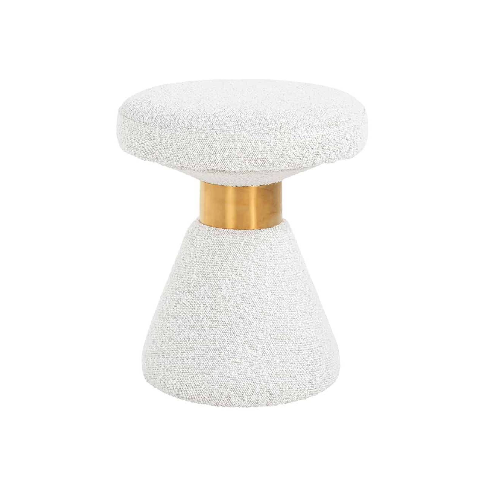 Pouf Tribe 41Ø blanc Bouclé fire retardant (Copenhagen 900 Bouclé blanc)