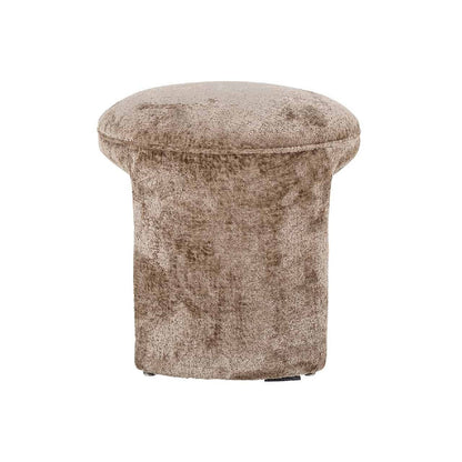 Pouf Fargo taupe chenille (Bergen 104 taupe chenille)