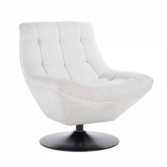 Fauteuil  Richelle blanc Bouclé fire retardant (Copenhagen 900 Bouclé blanc)