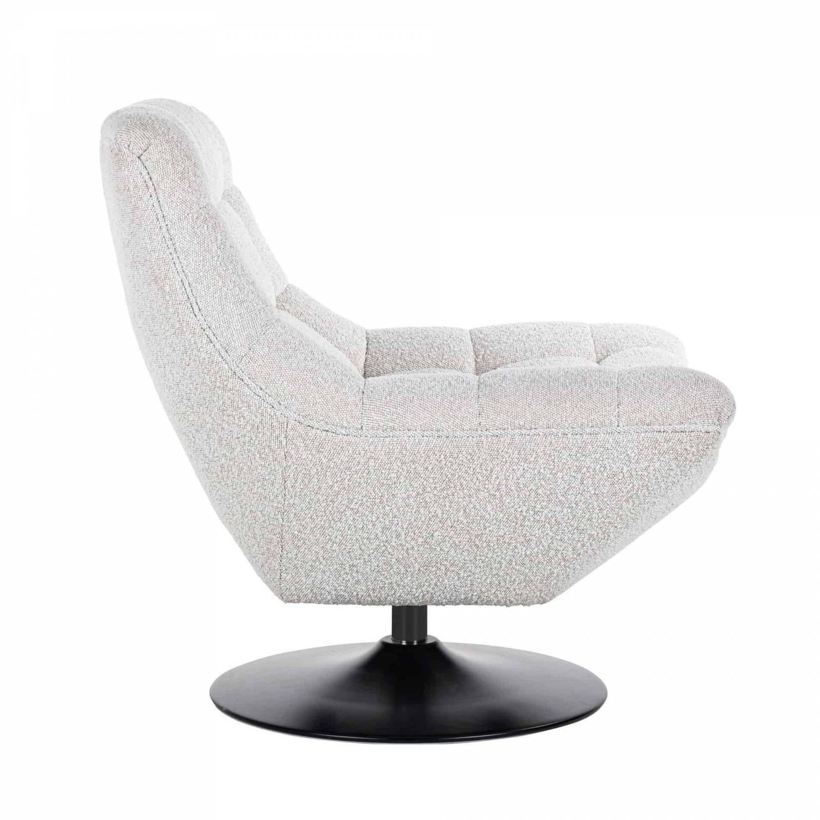 Fauteuil  Richelle blanc Bouclé fire retardant (Copenhagen 900 Bouclé blanc)