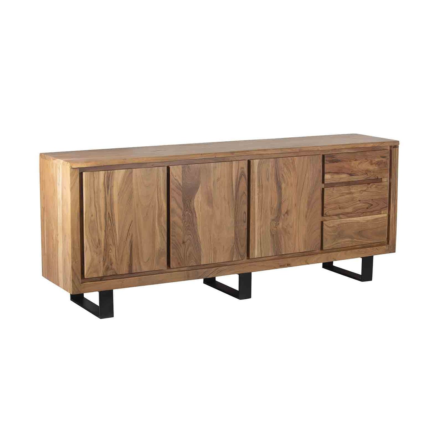 Buffet bas 3 portes 3 tiroirs | Acacia Bunting