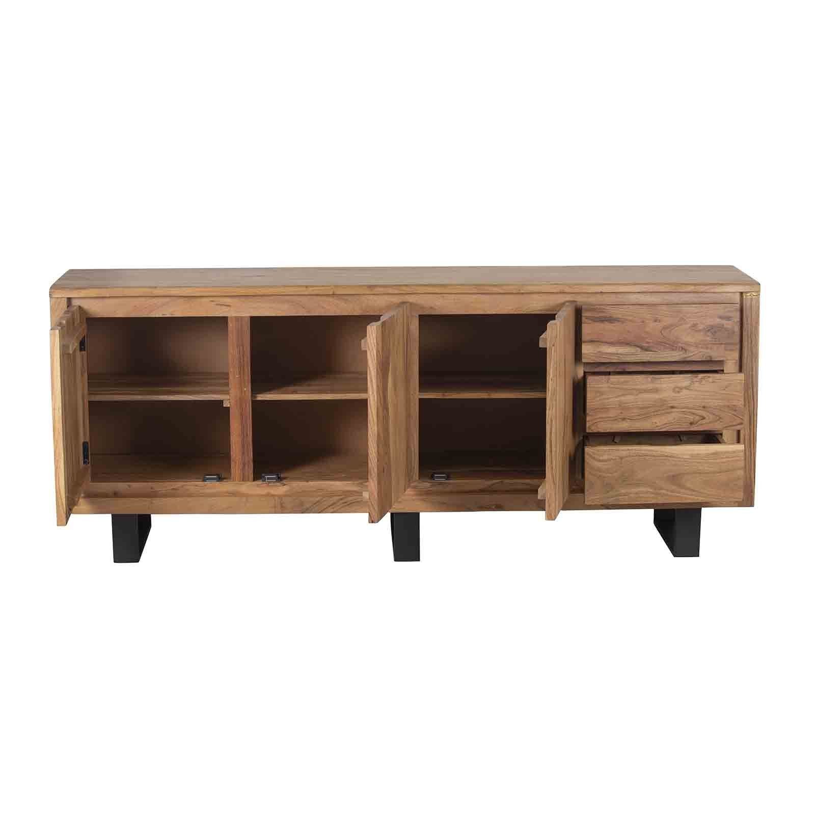 Buffet bas 3 portes 3 tiroirs | Acacia Bunting