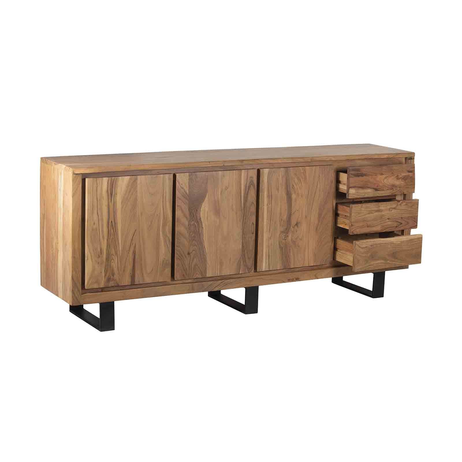 Buffet bas 3 portes 3 tiroirs | Acacia Bunting