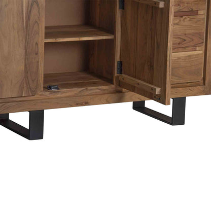 Buffet bas 3 portes 3 tiroirs | Acacia Bunting