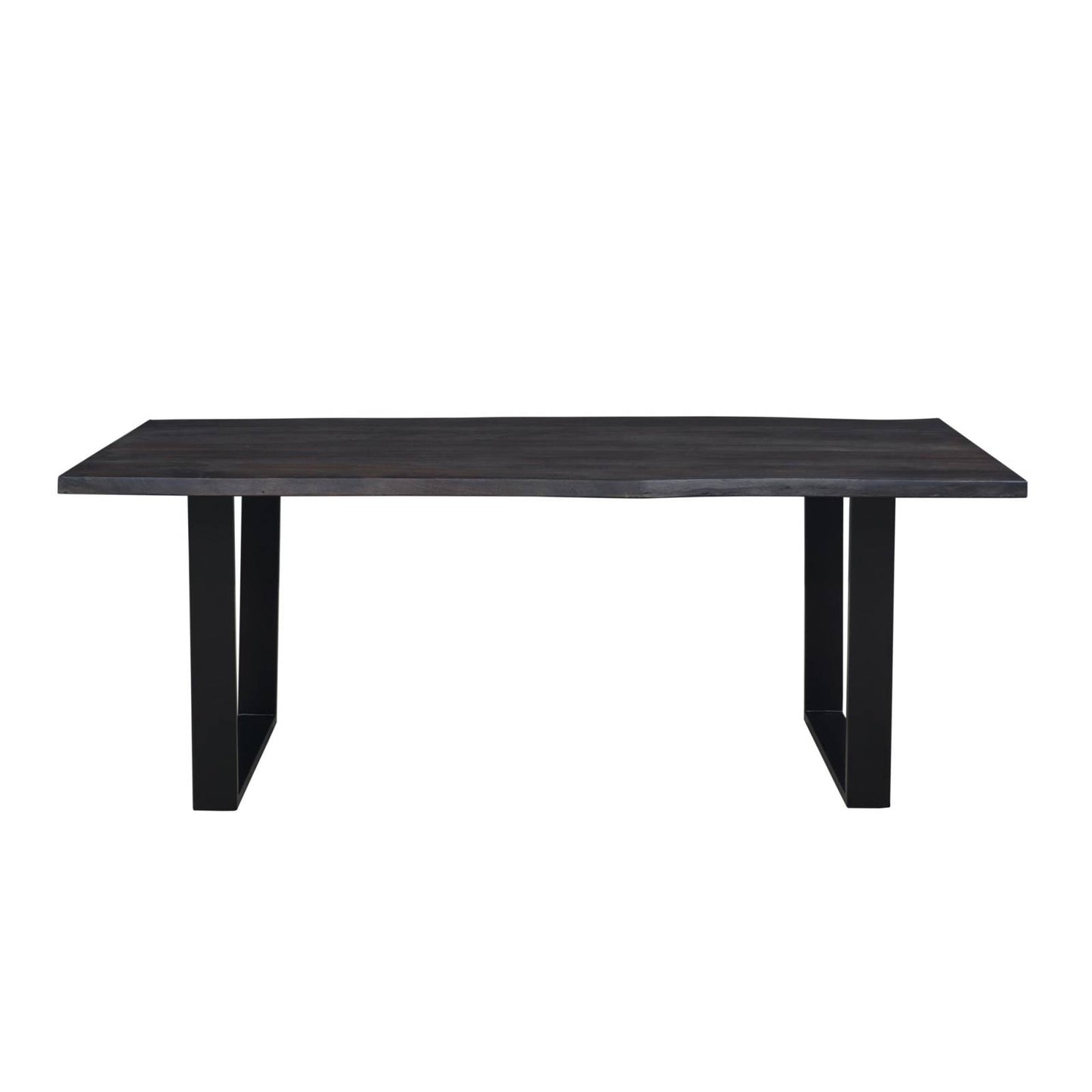 Table de repas 200cm  en acacia massif et métal | Acacia Black Forest