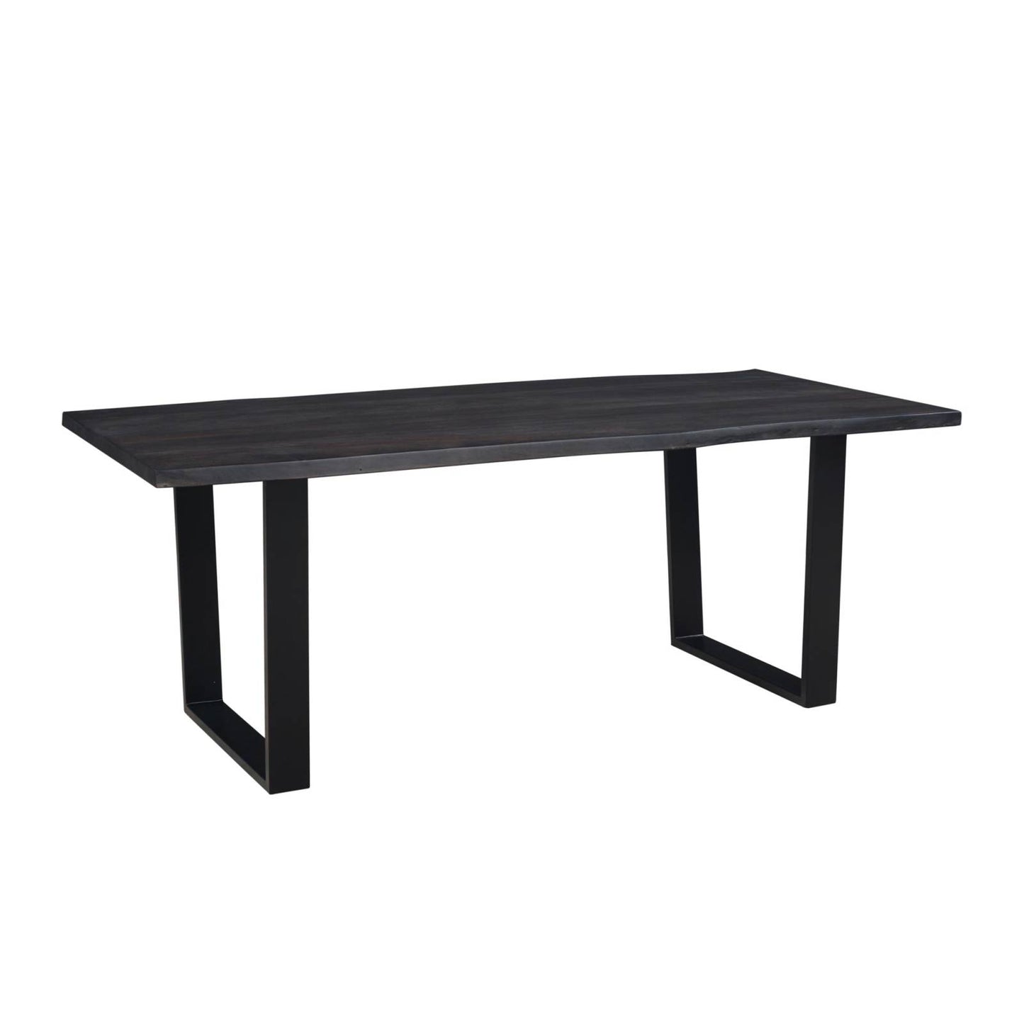 Table de repas 200cm  en acacia massif et métal | Acacia Black Forest