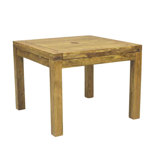 Table carrée 70x70 à rallonges