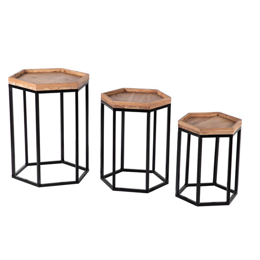 Set de 3 tables basses gigognes | Acacia Tyla