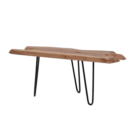 Table basse plateau bois brut | Acacia Racine