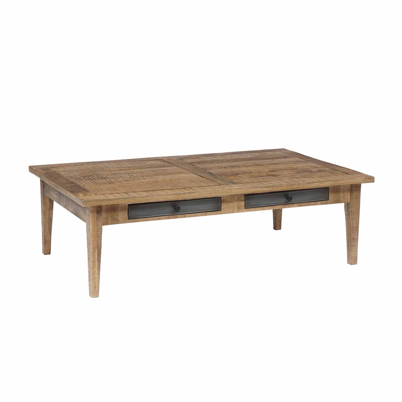 Table basse 4 tiroirs | Manguier Farm II