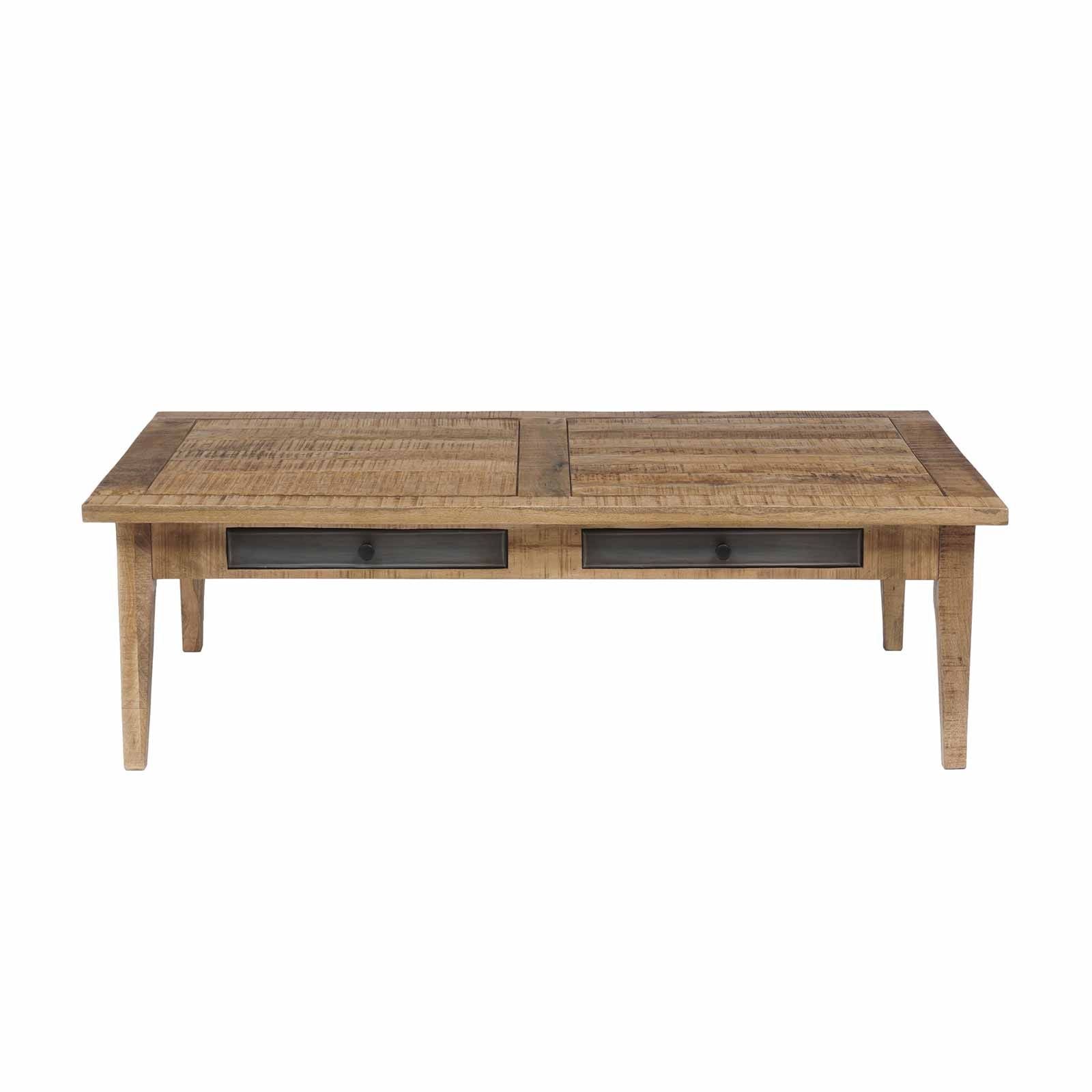 Table basse 4 tiroirs | Manguier Farm II