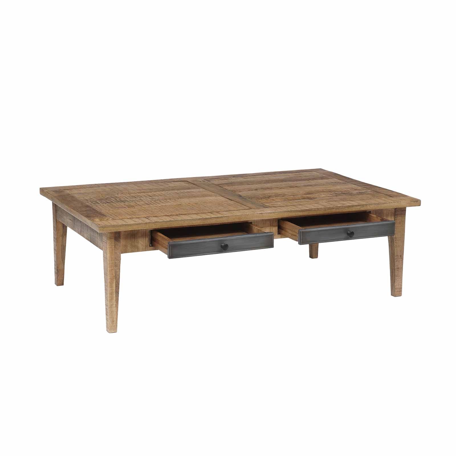 Table basse 4 tiroirs | Manguier Farm II