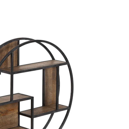 Etagère ronde en bois et métal | Mango Stockholm