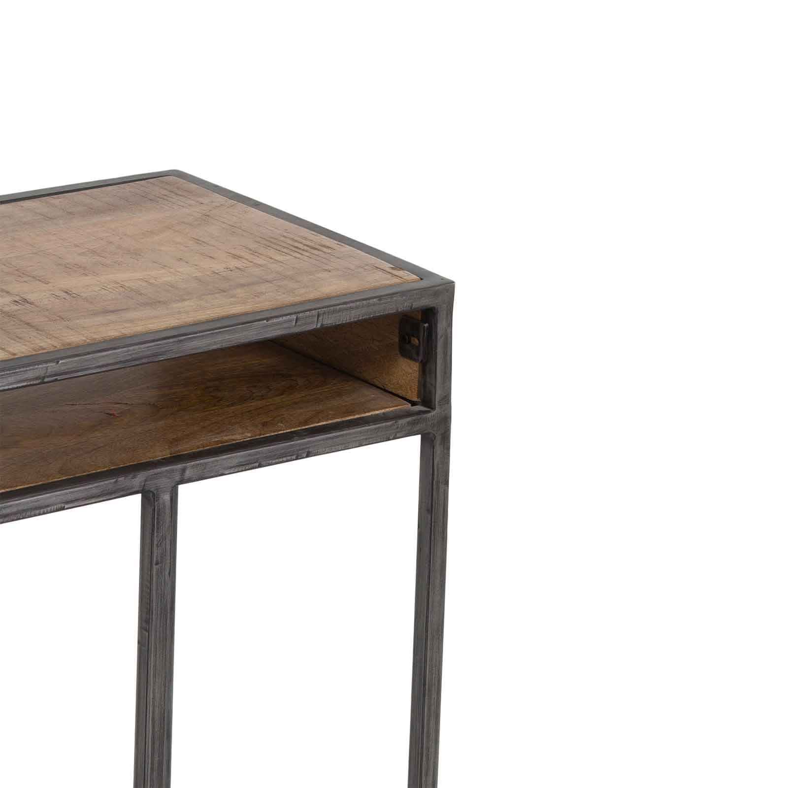 Table d'appoint en bois et métal | Mango Stockholm