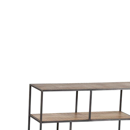 Etagère basse en bois et métal | Mango Stockholm