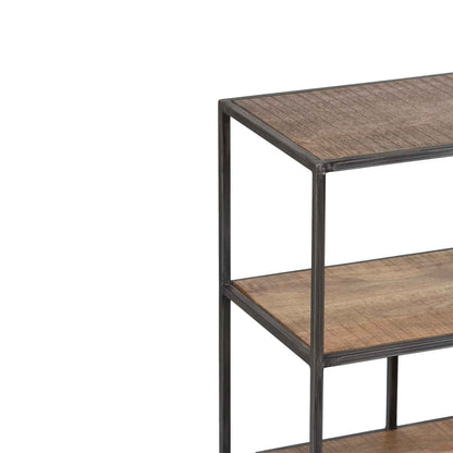 Etagère basse en bois et métal | Mango Stockholm