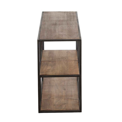 Etagère basse en bois et métal | Mango Stockholm