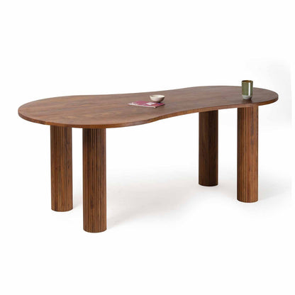 Table de repas ovale 3/4 pieds | Acacia Arad