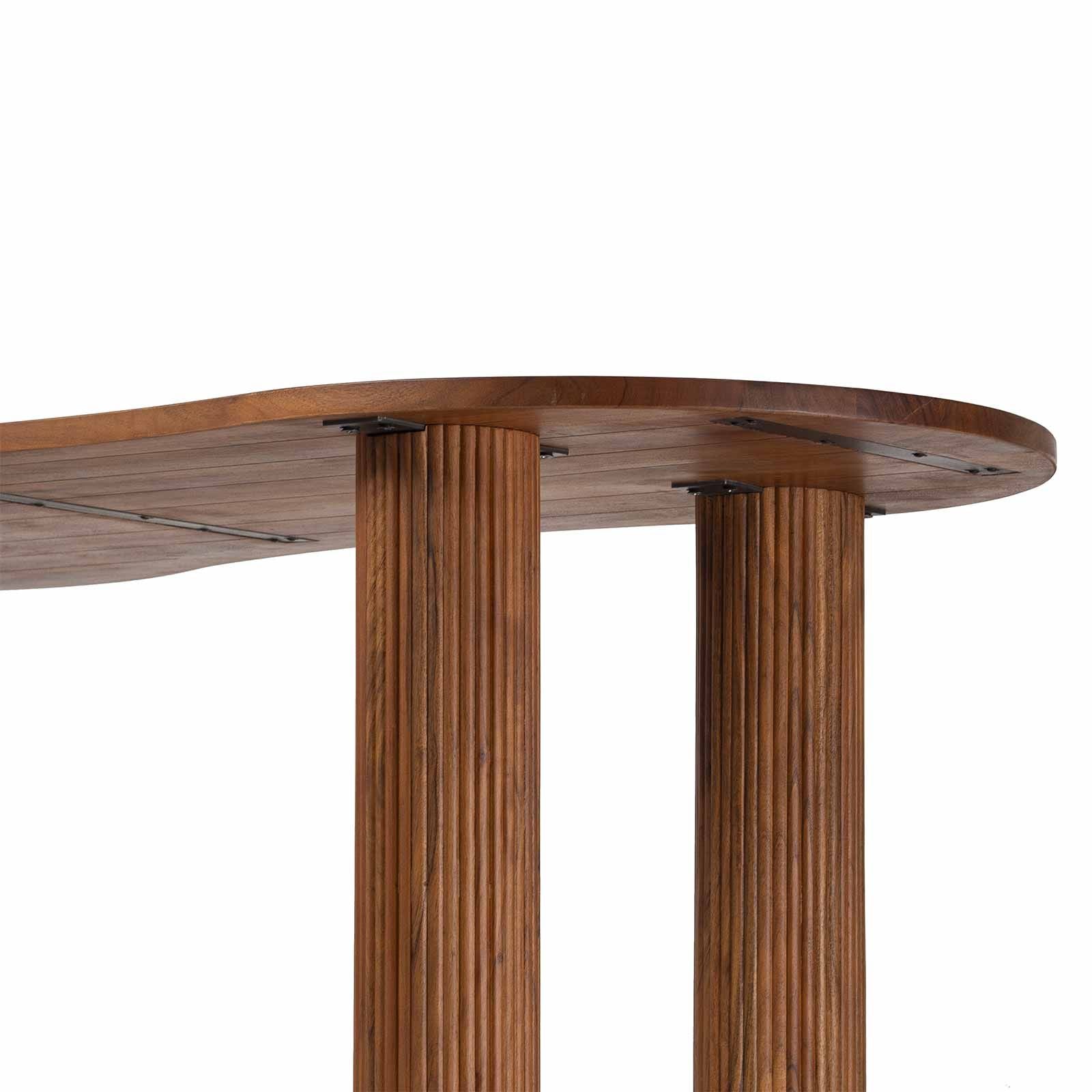 Table de repas ovale 3/4 pieds | Acacia Arad