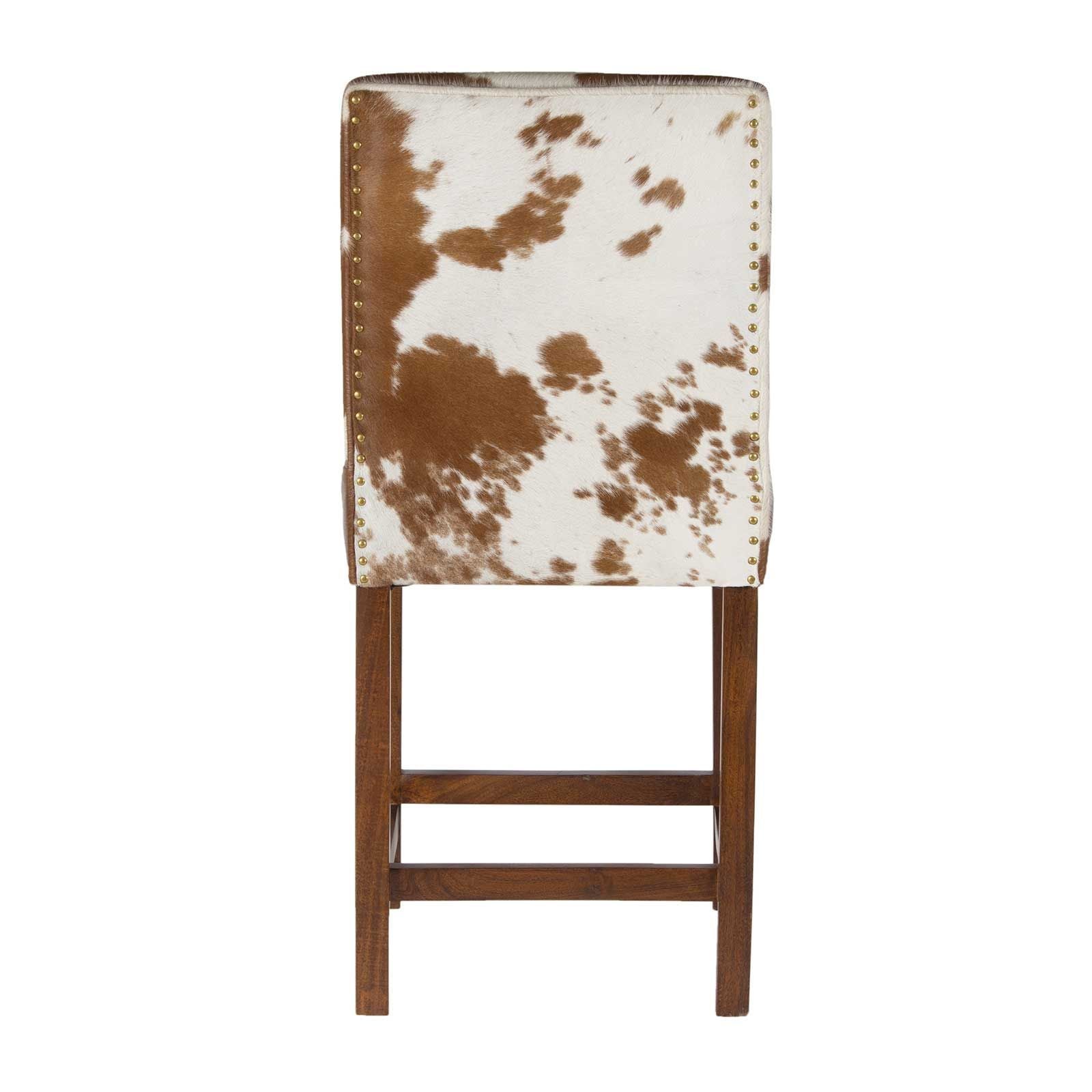 Tabouret de bar en peau de vache | Acacia Savage