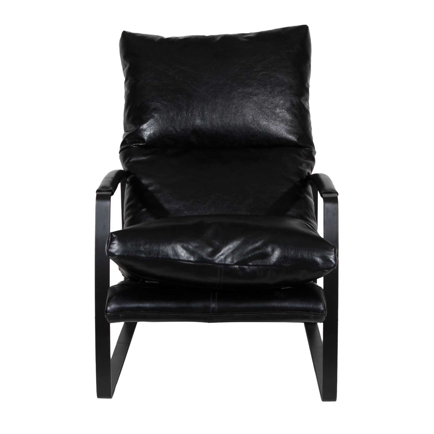 Damo Black Armchair | Leather