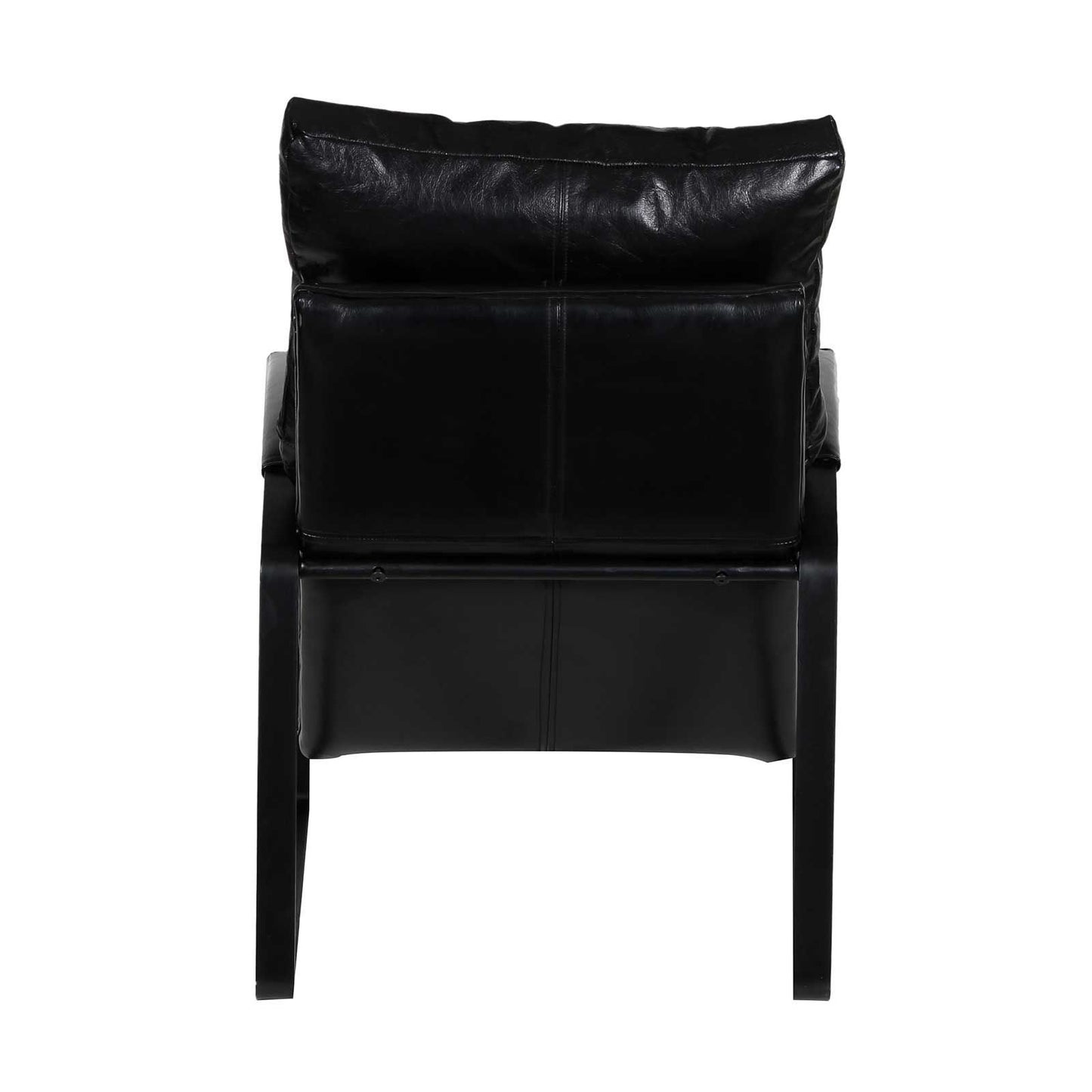 Damo Black Armchair | Leather