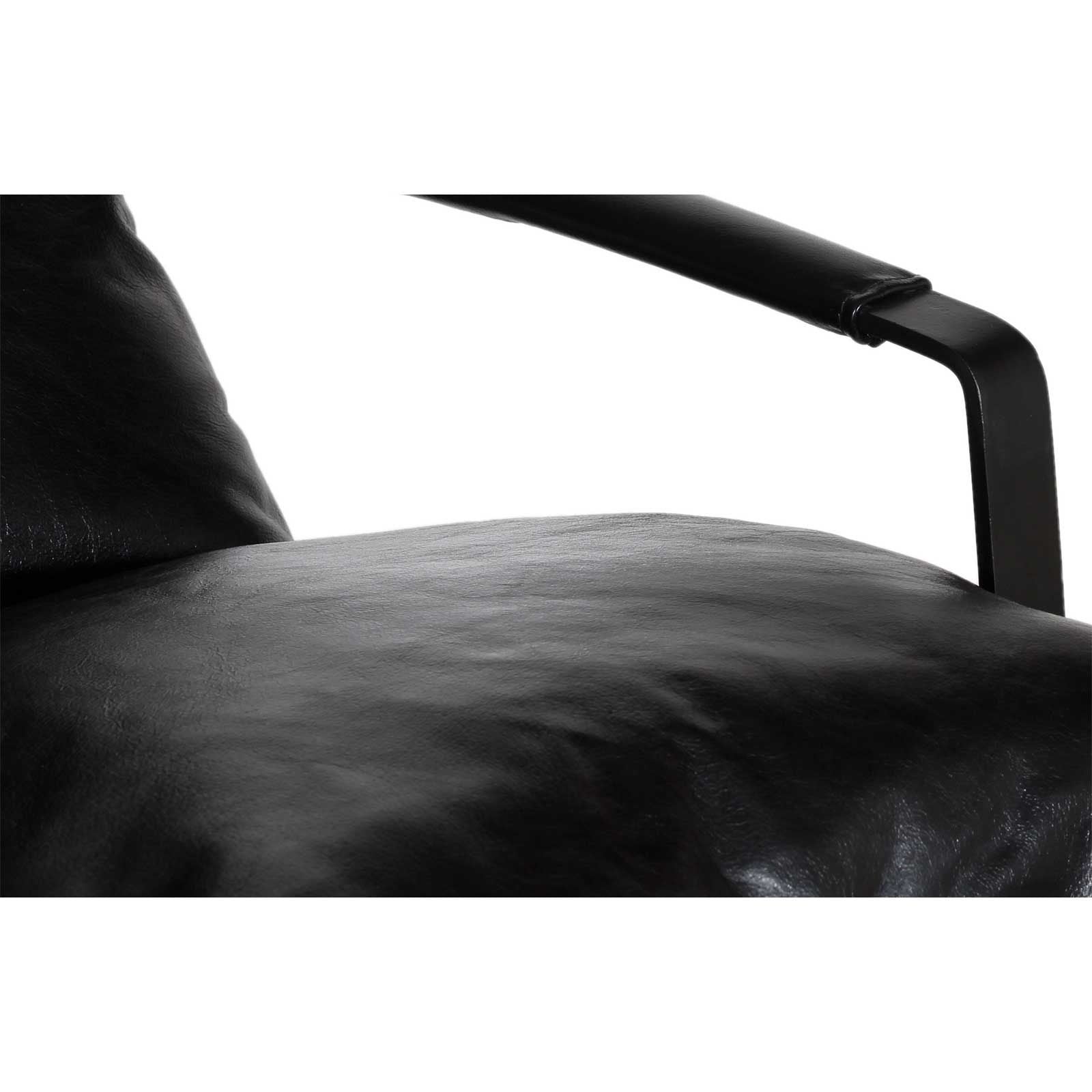 Damo Black Armchair | Leather