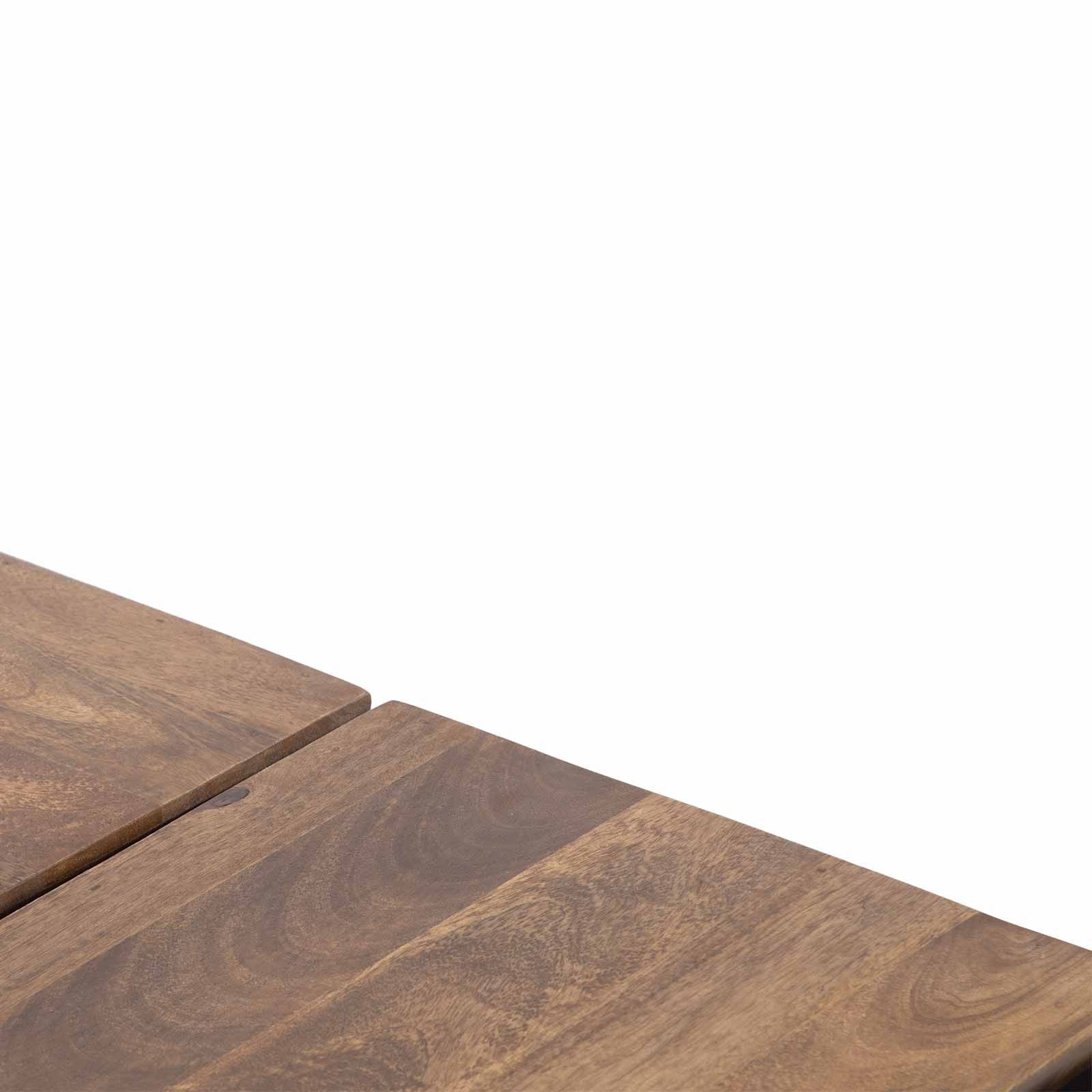 Table basse pyramide bois et métal | Acacia Sirocco