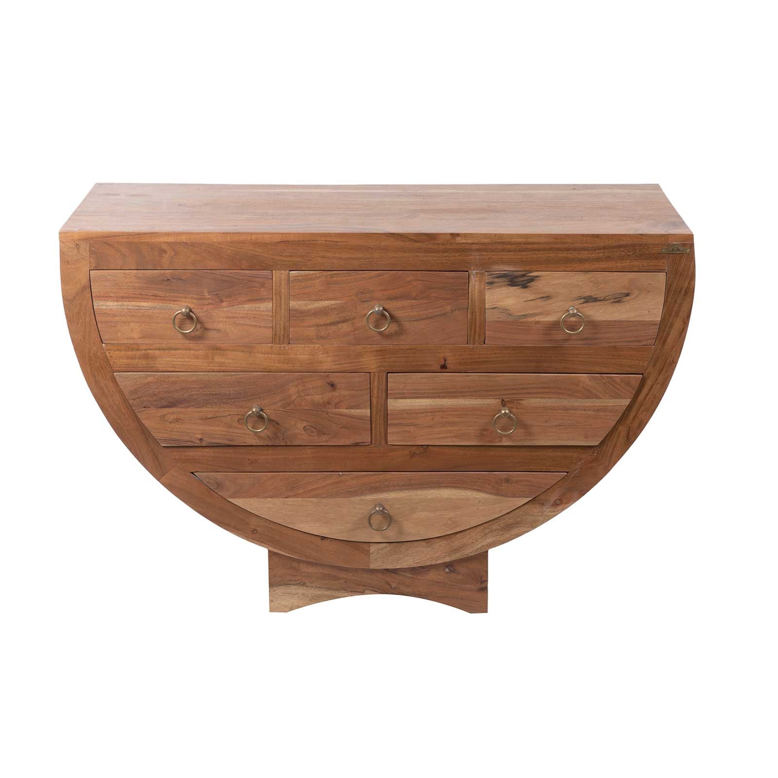 Commode 6 tiroirs en acacia massif